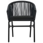 vidaXL Gartenstühle 2 Stk. Schwarz PE-Rattan vidaXL Gartenstühle 2 Stk. Schwarz PE-Rattan