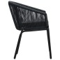 vidaXL Gartenstühle 2 Stk. Schwarz PE-Rattan vidaXL Gartenstühle 2 Stk. Schwarz PE-Rattan