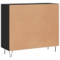 vidaXL Sideboard Schwarz 90x34x80 cm Holzwerkstoff vidaXL Sideboard Schwarz 90x34x80 cm Holzwerkstoff