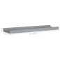 vidaXL Bilderleisten 2 Stk. Grau 40x9x3 cm MDF vidaXL Bilderleisten 2 Stk. Grau 40x9x3 cm MDF