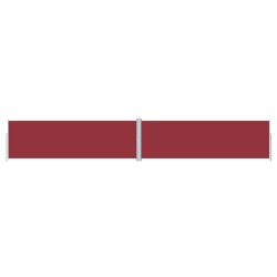 vidaXL Seitenmarkise Ausziehbar Rot 160x1000 cm