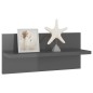 vidaXL Wandregale 2 Stk. Hochglanz-Grau 40x11,5x18 cm vidaXL Wandregale 2 Stk. Hochglanz-Grau 40x11,5x18 cm