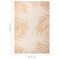 vidaXL Outdoor-Teppich Flachgewebe 160x230 cm Blattmuster vidaXL Outdoor-Teppich Flachgewebe 160x230 cm Blattmuster