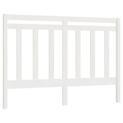 vidaXL Kopfteil Weiß 126x4x100 cm Massivholz Kiefer