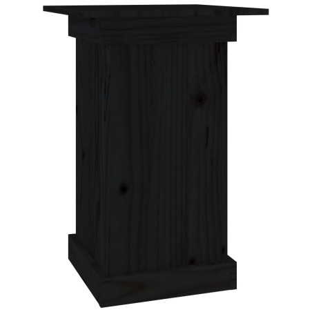 vidaXL Blumenständer Schwarz 40x40x60 cm Massivholz Kiefer