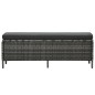 3-tlg. Garten-Lounge-Set mit Auflagen Poly Rattan Grau 3-tlg. Garten-Lounge-Set mit Auflagen Poly Rattan Grau
