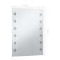 vidaXL Badezimmer-Wandspiegel mit LEDs 60x80 cm vidaXL Badezimmer-Wandspiegel mit LEDs 60x80 cm
