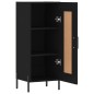 vidaXL Sideboard Schwarz 34,5x34x90 cm Holzwerkstoff vidaXL Sideboard Schwarz 34,5x34x90 cm Holzwerkstoff