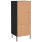 vidaXL Sideboard Schwarz 34,5x34x90 cm Holzwerkstoff vidaXL Sideboard Schwarz 34,5x34x90 cm Holzwerkstoff