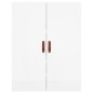Highboard Hochglanz-Weiß 69,5x34x180 cm Holzwerkstoff Highboard Hochglanz-Weiß 69,5x34x180 cm Holzwerkstoff