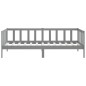 vidaXL Tagesbett Grau Kiefer Massivholz 90x200 cm vidaXL Tagesbett Grau Kiefer Massivholz 90x200 cm