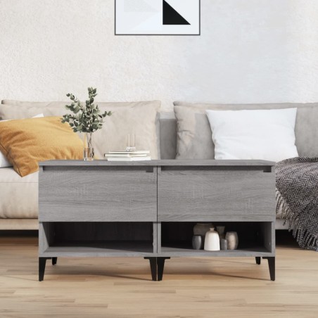 vidaXL Beistelltische 2 Stk. Grau Sonoma 50x46x50 cm Holzwerkstoff