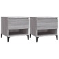 vidaXL Beistelltische 2 Stk. Grau Sonoma 50x46x50 cm Holzwerkstoff vidaXL Beistelltische 2 Stk. Grau Sonoma 50x46x50 cm Holzwerkstoff