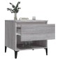 vidaXL Beistelltische 2 Stk. Grau Sonoma 50x46x50 cm Holzwerkstoff vidaXL Beistelltische 2 Stk. Grau Sonoma 50x46x50 cm Holzwerkstoff