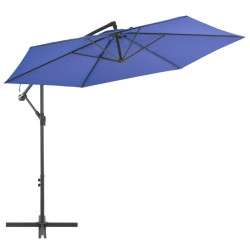 vidaXL Ampelschirm mit Alu-Mast 300 cm Blau