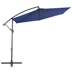 vidaXL Ampelschirm mit Alu-Mast 300 cm Blau