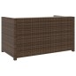 5-tlg. Garten-Lounge-Set mit Auflagen Poly Rattan Braun 5-tlg. Garten-Lounge-Set mit Auflagen Poly Rattan Braun