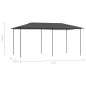 vidaXL Pavillon 3x6x2,6 m Anthrazit 160 g/m² vidaXL Pavillon 3x6x2,6 m Anthrazit 160 g/m²
