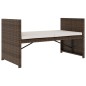 5-tlg. Garten-Lounge-Set mit Auflagen Poly Rattan Braun 5-tlg. Garten-Lounge-Set mit Auflagen Poly Rattan Braun