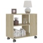 vidaXL Beistelltisch Sonoma-Eiche 70x35x55 cm Holzwerkstoff vidaXL Beistelltisch Sonoma-Eiche 70x35x55 cm Holzwerkstoff