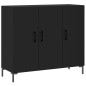 vidaXL Sideboard Schwarz 90x34x80 cm Holzwerkstoff vidaXL Sideboard Schwarz 90x34x80 cm Holzwerkstoff