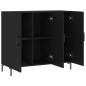 vidaXL Sideboard Schwarz 90x34x80 cm Holzwerkstoff vidaXL Sideboard Schwarz 90x34x80 cm Holzwerkstoff