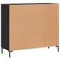 vidaXL Sideboard Schwarz 90x34x80 cm Holzwerkstoff vidaXL Sideboard Schwarz 90x34x80 cm Holzwerkstoff