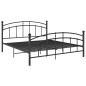 vidaXL Bettgestell Schwarz Metall 160x200 cm vidaXL Bettgestell Schwarz Metall 160x200 cm