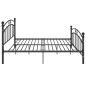 vidaXL Bettgestell Schwarz Metall 160x200 cm vidaXL Bettgestell Schwarz Metall 160x200 cm
