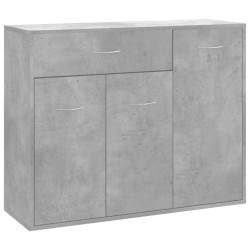 vidaXL Sideboard Betongrau 88x30x70 cm Holzwerkstoff