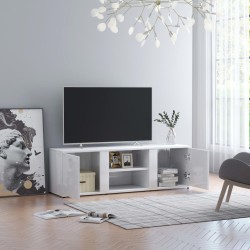 vidaXL TV-Schrank Hochglanz-Weiß 120x34x37 cm Holzwerkstoff