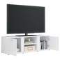 vidaXL TV-Schrank Hochglanz-Weiß 120x34x37 cm Holzwerkstoff vidaXL TV-Schrank Hochglanz-Weiß 120x34x37 cm Holzwerkstoff
