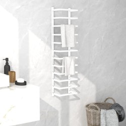 vidaXL Handtuchständer Weiß 24x12x96 cm Stahl