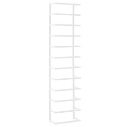 vidaXL Handtuchständer Weiß 24x12x96 cm Stahl