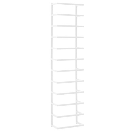 vidaXL Handtuchständer Weiß 24x12x96 cm Stahl