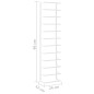 vidaXL Handtuchständer Weiß 24x12x96 cm Stahl vidaXL Handtuchständer Weiß 24x12x96 cm Stahl