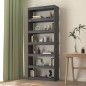 vidaXL Bücherregal/Raumteiler Grau 80x30x199,5 cm Massivholz Kiefer vidaXL Bücherregal/Raumteiler Grau 80x30x199,5 cm Massivholz Kiefer
