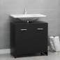 vidaXL Badezimmerschrank Schwarz 60x33x61 cm Holzwerkstoff vidaXL Badezimmerschrank Schwarz 60x33x61 cm Holzwerkstoff