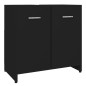 vidaXL Badezimmerschrank Schwarz 60x33x61 cm Holzwerkstoff vidaXL Badezimmerschrank Schwarz 60x33x61 cm Holzwerkstoff