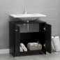 vidaXL Badezimmerschrank Schwarz 60x33x61 cm Holzwerkstoff vidaXL Badezimmerschrank Schwarz 60x33x61 cm Holzwerkstoff