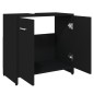 vidaXL Badezimmerschrank Schwarz 60x33x61 cm Holzwerkstoff vidaXL Badezimmerschrank Schwarz 60x33x61 cm Holzwerkstoff