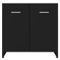vidaXL Badezimmerschrank Schwarz 60x33x61 cm Holzwerkstoff vidaXL Badezimmerschrank Schwarz 60x33x61 cm Holzwerkstoff