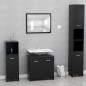 vidaXL Badezimmerschrank Schwarz 60x33x61 cm Holzwerkstoff vidaXL Badezimmerschrank Schwarz 60x33x61 cm Holzwerkstoff