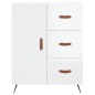 Highboard Hochglanz-Weiß 69,5x34x180 cm Holzwerkstoff Highboard Hochglanz-Weiß 69,5x34x180 cm Holzwerkstoff