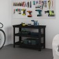 vidaXL Werkbank Schwarz 110,5x50x80 cm Massivholz Kiefer vidaXL Werkbank Schwarz 110,5x50x80 cm Massivholz Kiefer