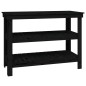 vidaXL Werkbank Schwarz 110,5x50x80 cm Massivholz Kiefer vidaXL Werkbank Schwarz 110,5x50x80 cm Massivholz Kiefer