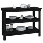 vidaXL Werkbank Schwarz 110,5x50x80 cm Massivholz Kiefer vidaXL Werkbank Schwarz 110,5x50x80 cm Massivholz Kiefer