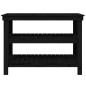 vidaXL Werkbank Schwarz 110,5x50x80 cm Massivholz Kiefer vidaXL Werkbank Schwarz 110,5x50x80 cm Massivholz Kiefer