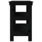 vidaXL Werkbank Schwarz 110,5x50x80 cm Massivholz Kiefer vidaXL Werkbank Schwarz 110,5x50x80 cm Massivholz Kiefer