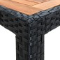 vidaXL 7-tlg. Garten-Essgruppe Poly Rattan Akazienholz Schwarz vidaXL 7-tlg. Garten-Essgruppe Poly Rattan Akazienholz Schwarz